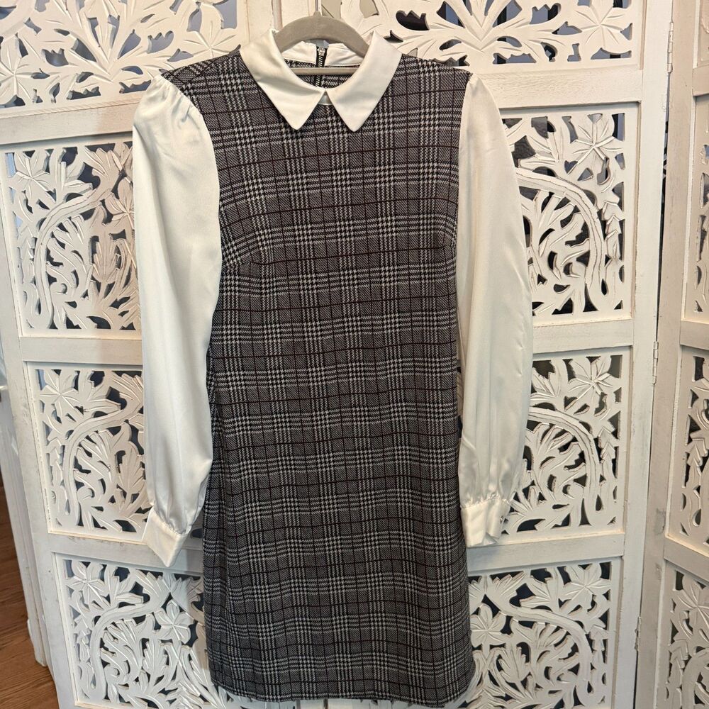 Tommy Hilfiger Plaid A-Line Dress size 2 Mock 2 Piece Style